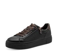 Tamaris Sneaker da Donna Low Flat, Nero (Black/Leopard), 42
