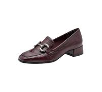 Tamaris Trottatore da Donna con Tacco a Blocco, Rosso (Merlot Croco), 38