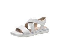 Tamaris Women's Comfort Damen Flache Sandale Flat, Bianco, 37 EU