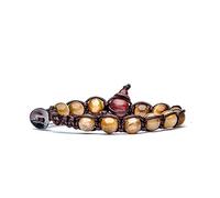 Tamashii bracciale OCCHIO DI TIGRE TIGER EYE originale benedetto dai monaci tibetani budda buddismo