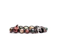 Tamashii Bracciale originale tibetano realizzato con pietre naturali AGATA MUSK