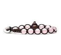 Tamashii Bracciale originale tibetano realizzato con pietre naturali GIADA ROSA