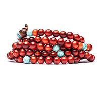 TAMASHII Mala Tibetana in Legno, Cornila e Turchese NWS902-03