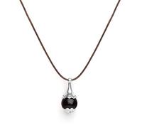 Tamashii VLNET ® | Collana ciondolo a goccia Ear-Drops | Argento 925 e Onice Nero | Unisex Fatto a Mano