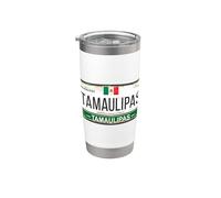 Tamaulipas License Plate Mexican Travel Vacation Beach Bicchiere termico in acciaio inox doppia parete