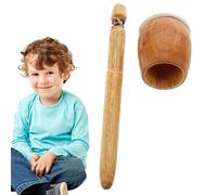 Tambas De Madera - Piccola bacchetta per tamburo | Rana Caller Band Drumstick | Frog Caller | Dugues per principianti per bambini | Parole di pratica della batteria per principianti | Strumenti di apr