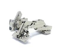 TamBee 175 gradi cerniere a scomparsa viso Soft Close, telaio in acciaio INOX, armadio guardaroba porta, chiusura automatica idraulica, buffer ammortizzatori, per armadio porta inserto