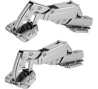 TamBee Cerniere a 175 gradi per armadietti da cucina, ante nascoste, con chiusura ammortizzata, per armadi da cucina, guardaroba, 1 coppia (sovrapposizione completa)