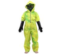 TAMBINI Abito HAZMAT, costume Hazmat con cappuccio con cappuccio per bambini SUD COMPITO INCLUS, guanti e maschera, costumi di vestiti per cosplay, Halloween, festa, L