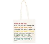 TAMBOOTEE Cose Che Abbiamo Fatto E Non Voluto Borsa Shopper In Cotone Beige Totebag Cotton