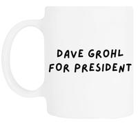 TAMBOOTEE Dave Grohl Per Presidente Bicchiere Da Bere In Ceramica Bianca Ceramic Mug Drinking Cup