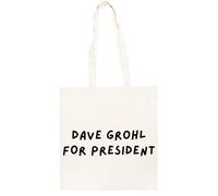 TAMBOOTEE Dave Grohl Per Presidente Borsa Shopper In Cotone Beige Totebag Cotton