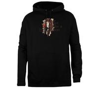 TAMBOOTEE Dentro Come Un Agnello Fuori Come Un Leone Pullover Unisex con Cappuccio Nero dalla vestibilità Semplice Black Unisex Hoodie