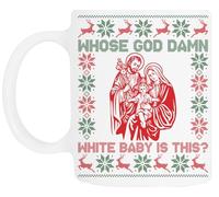 TAMBOOTEE Di Chi È Quel Dannato Bambino Che Nascerà Questo Natale Bicchiere Da Bere In Ceramica Bianca Ceramic Mug Drinking Cup