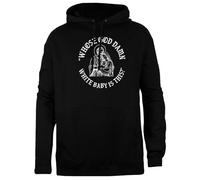 TAMBOOTEE di Chi È Quel Maledetto Bambino? Pullover Unisex con Cappuccio Nero dalla vestibilità Semplice Black Unisex Hoodie