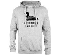 TAMBOOTEE Il Pubblico Ascolta Pullover con Cappuccio Unisex Grigio dalla vestibilità Semplice Grey Unisex Hoodie