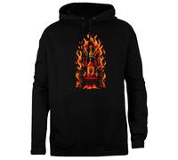 TAMBOOTEE Il Re della Salsa Piccante sul Trono Pullover Unisex con Cappuccio Nero dalla vestibilità Semplice Black Unisex Hoodie