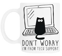 TAMBOOTEE Io Sono Del Supporto Tecnico Bicchiere Da Bere In Ceramica Bianca Ceramic Mug Drinking Cup