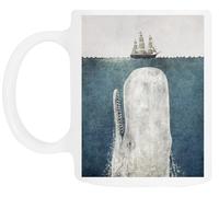 TAMBOOTEE La Balena Bicchiere Da Bere In Ceramica Bianca Ceramic Mug Drinking Cup