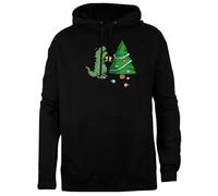 TAMBOOTEE La Lotta È Un Vero Dinosauro Pullover Unisex con Cappuccio Nero dalla vestibilità Semplice Black Unisex Hoodie