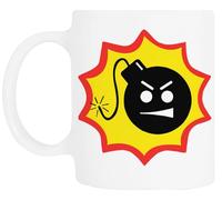 TAMBOOTEE Logo Della Bomba Serious Sam Bicchiere Da Bere In Ceramica Bianca Ceramic Mug Drinking Cup