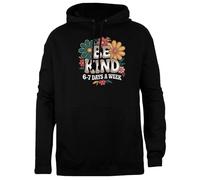 TAMBOOTEE Meme Sii Gentile 6-7 Giorni A Settimana Pullover Unisex con Cappuccio Nero dalla vestibilità Semplice Black Unisex Hoodie