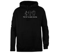 TAMBOOTEE Questo La Dice Lunga sulla Matematica Pullover Unisex con Cappuccio Nero dalla vestibilità Semplice Black Unisex Hoodie