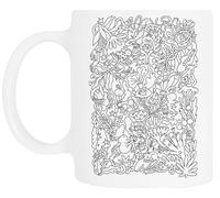 TAMBOOTEE Scarabocchiare I Custodi Magici Della Foresta Bicchiere Da Bere In Ceramica Bianca Ceramic Mug Drinking Cup