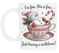 TAMBOOTEE Sto Bene Anche Se Ho Un Crollo Nervoso Bicchiere Da Bere In Ceramica Bianca Ceramic Mug Drinking Cup