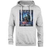 TAMBOOTEE Teoria del Sonno Pullover con Cappuccio Unisex Grigio dalla vestibilità Semplice Grey Unisex Hoodie