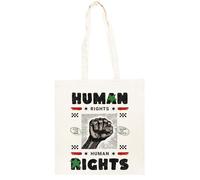 TAMBOOTEE Umano Diritti Fermare Il Guerra Borsa Shopper In Cotone Beige Unisex Beige Unisex Totebag