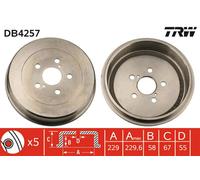 TRW Tirante sterzo JAR916 assiale per Skoda Felicia 94>