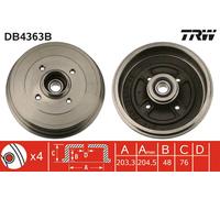 TRW DB4363B Tamburo freno