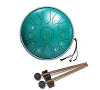 Tambourine a Percussione Del Tamburo a Tamburo Da 12 Pollici Da 12 Pollici Con Bacchette, Libreria Musicale, Adesivi, Culle Dita, Sacchetto Di Stoccaggio, Regali Per Principianti E Amanti Dello Yoga