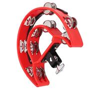 TAMBOURINE HAND CON GLES in Metallo a Doppia per Bambini - Strumento di Percussione Versatile per l'educazione Musicale e la Performance