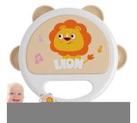 TAMBOURINE HETTENE - LION TAMBOURINE | Tambini a mano dello strumento musicale | Kids Drum & Percussion Strumenti per Aiuta i bambini a imparare ritmo, dinamica e
