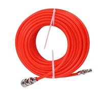 Tambuco di compressore d'aria leggero con accoppiatore rapido, linea PVC OD da 5 mm 8 mm per lavorazione del legno, riparazione automatica e trasferimento di fluidi rosso 10m