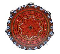 Tamburelli per Adulti 6/7/8 Pollici Professionale Tamburello Bambini per Feste In Spiaggia, Danza Etnica(7 inch,I)