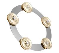 Tamburello a Campanella per Piatto Batteria in Acciaio Inox Oro | 1 Pezzo, Design Creativo e Aspetto Unico, Uso Versatile per Chiese e Band