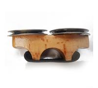 Tamburello a Dita con Sonagli in Acciaio Nickelato(Wooden)