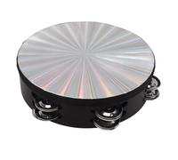 Tamburello A Doppia Riga Di Jingles In Legno Portatile Ideale Per Bambini Educazione Musicale Adatto A Lezioni Scolastiche Riunioni Familiari Con Design Esterno Attraente Dimension