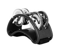 Tamburello a pedale a percussione con 4 paia di sonagli in acciaio inox, cinghia elastica per accompagnamento cajon, leggero, portatile, strumento musicale, cronometristi, chitarristi, cantanti e