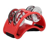 Tamburello a pedale con doppia per accessorio compagno di tamburo per scatola di cajon(Rosso) accessori da gioco Accessori Per Prestazioni