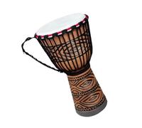 Tamburello Africano Adulto, Corpo Del Tamburo In Legno Massello Scavato A Mano, Testa Del Tamburo In Pelle Di Pecora, Tamburo Africano Tamburo Africano per Principiante (Color : 10 inches)