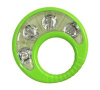 Tamburello denso strumento ritmico con doppia funzione come agitatore e tamburo per musica da viaggio per fare musica ovunque bambini strumento musicale agitatore