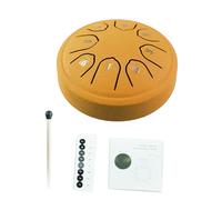 Tamburello in acciaio da 4,5 pollici 8 note tasti C accordati strumento a percussione handpan batteria musica tamburello tamburo con mazzuole