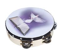 Tamburello Leggero, Percussioni Portatili Squisite, per Feste in Chiesa (20 cm)