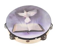 Tamburello Leggero, Percussioni Portatili Squisite, per Feste in Chiesa (25CM)