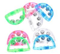 Tamburello Luminoso 8 Pezzi in Plastico per Festival e Carnevali
