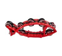 Tamburello musicale a mezza luna a doppia fila, tamburello palmare a percussione a forma di pesce, facile da afferrare